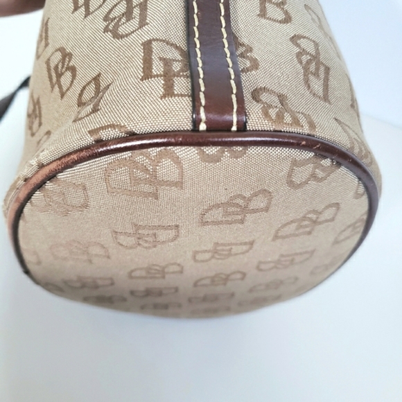 Dooney & Bourke Bucket Bag Monogram Vintage Classic Handbag Purse Signature Logo - Picture 16 of 17